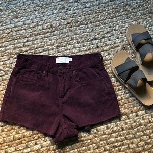 NWOT! Kendall & Kylie high-rise corduroy shorts